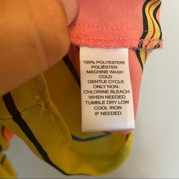 LOFT Coral Striped T-shirt Blouse MP - Picture 2 of 6